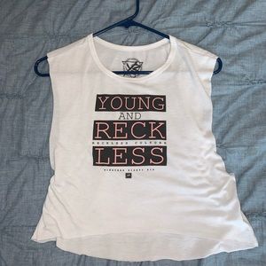 5/$25!! Young & Reckless cropped tank top